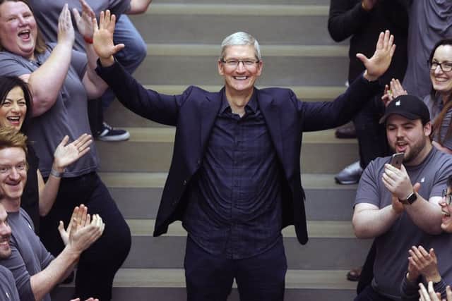 Tim Cook said Apple was 'excited' about the tech products in its pipeline. Picture: Neil Hanna