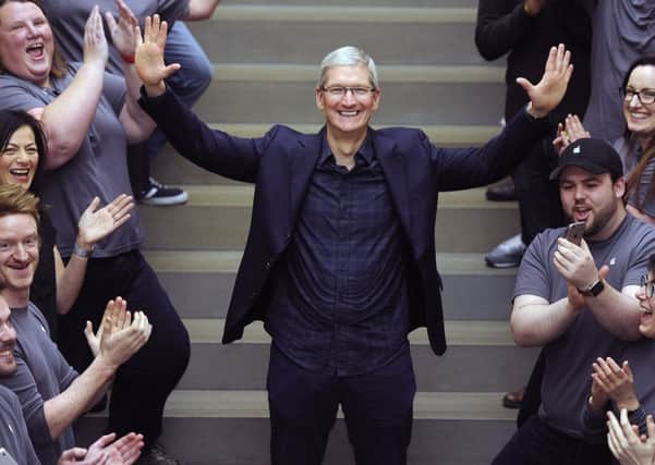 Tim Cook said Apple was 'excited' about the tech products in its pipeline. Picture: Neil Hanna