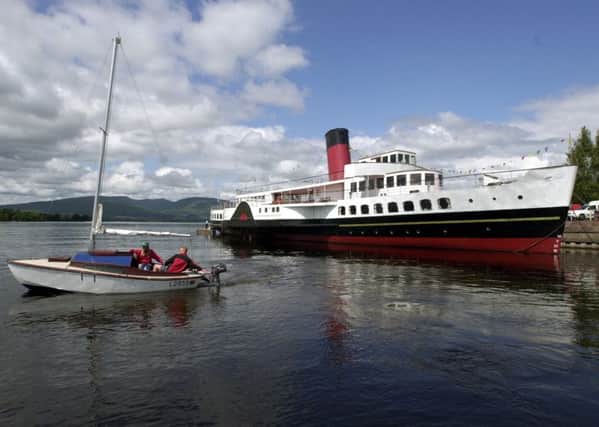 The Maid of the Loch paddle steamer rests at Loch Lomond Shores. 
Picture: Allan Milligan