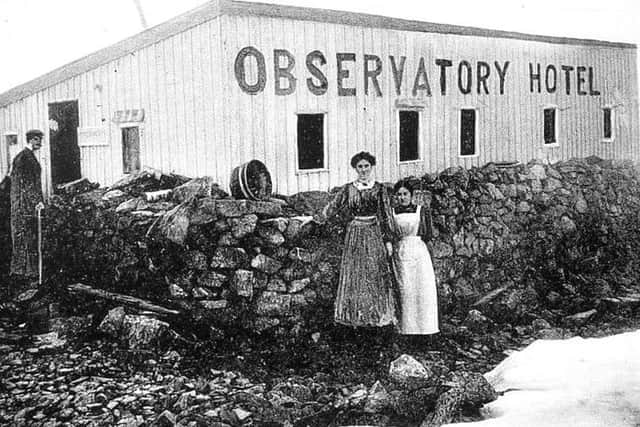 The Ben Nevis Observatory Hotel operated from 1885-1916. Picture: The Scottish Mountain Heritage Collection