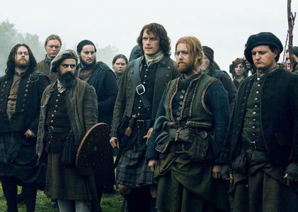 Outlander stars filming in Ayrshire helped rescue a woman who had fallen near Dunure Castle. PIC Sony Pictures.