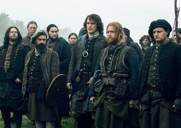 Outlander stars filming in Ayrshire helped rescue a woman who had fallen near Dunure Castle. PIC Sony Pictures.