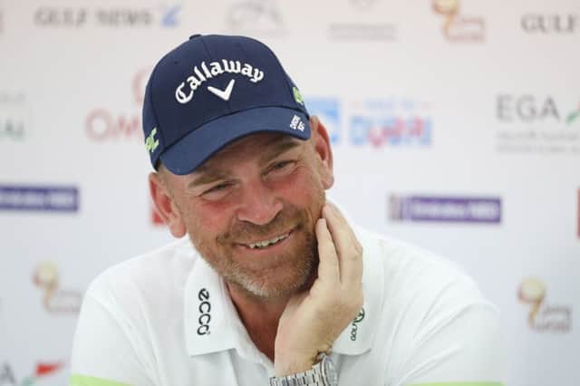 Thomas Bjorn was in jovial mood as he talked about the 2018 Ryder Cup in his Omega Dubai Desert Classic press conference. Picture: Getty Images