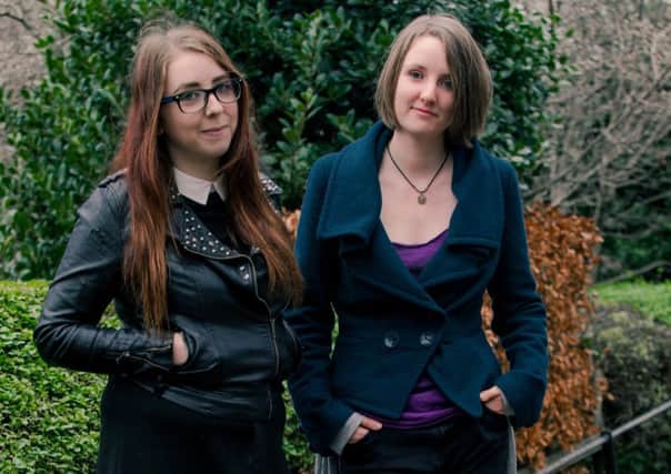 Heather McDaid (left) and Laura Jones of Glasgow-based 404 Ink believe digital tools can boost print products. Picture: Sinead Grainger