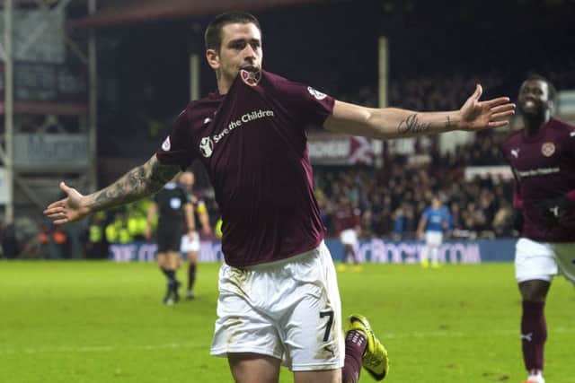 Hearts' Jamie Walker scored twice in the 4-1 win over Rangers but reckons it should have been 'five or six'. Picture: Craig Foy/SNS