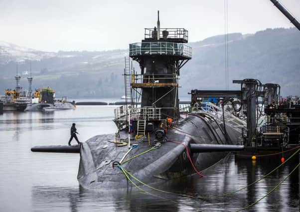 FASLANE: HM Naval Base Clyde. Picture: PA