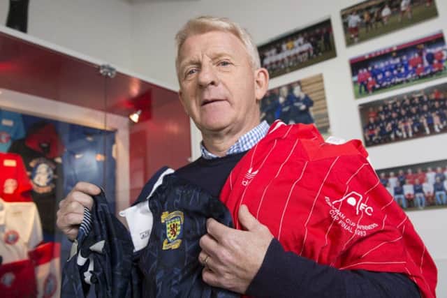 Gordon Strachan has donated memorabilia from his career to the Spartans Community Football Academy, where he is a patron. Picture: Jeff Holmes