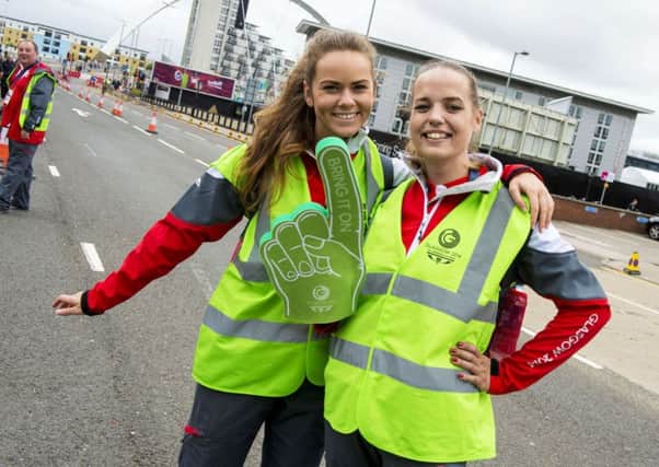 Around 15,000 Clydesiders volunteered at the Commonwealth Games in 2014, a campaign Edinburgh Festival organisers are hoping to emulate. Photograph: SNS