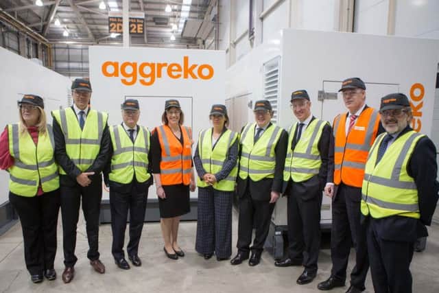 Aggreko hosts Argentine delegation at Dumbarton facility. Picture: Contributed