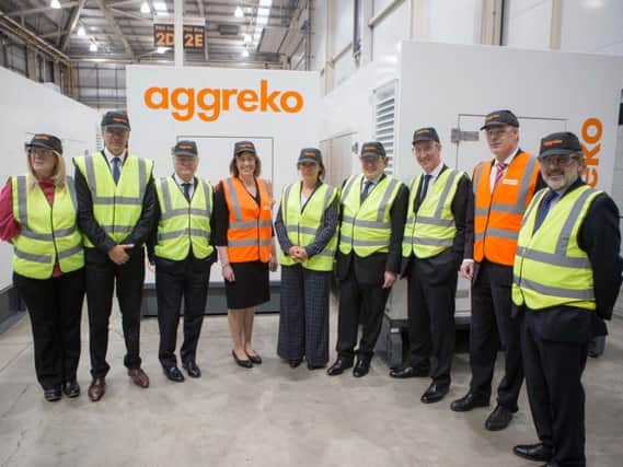 Aggreko hosts Argentine delegation at Dumbarton facility. Picture: Contributed
