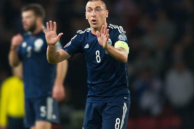 Scott Brown is expected to be available for Scotland's crucial World Cup qualifier against Slovenia next month. Picture: John Devlin
