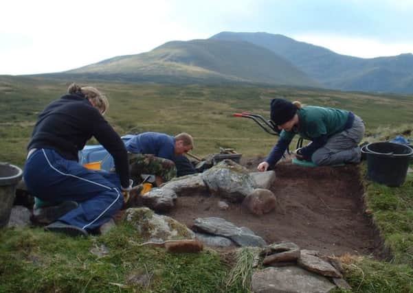 Excavations on Ben Lawers show people have been using the landscape since 7,000BC. Photograph: NTS