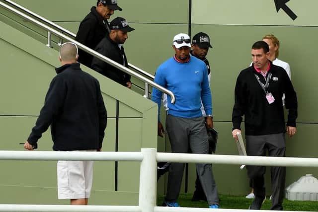 Tiger Woods was forced to withdraw from the second round of the Dubai Desert Classic.  Picture: Ross Kinnaird/Getty Images