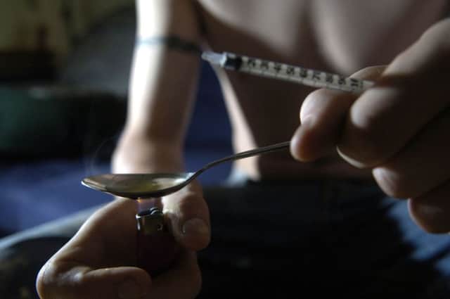 Figures show around 500 people are injecting heroin on Glasgows streets. Picture: Toby Williams