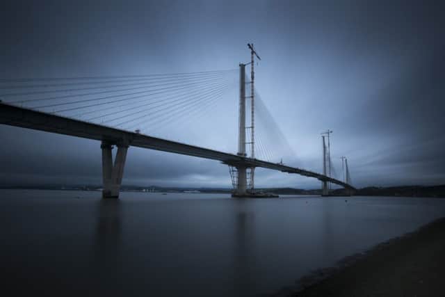 Thursday 2nd of February 2017: Queensferry Crossing. Transport Scotland is working with the Forth Crossing Bridge Constructors (FCBC) consortium on this project. The Forth Replacement Crossing (FRC) project is providing up to 1,200 job opportunities and a large number of sub contract and supply order opportunities for Scottish companies. 
42,000 tonnes of steel will be used in this project to build the longest three tower cable-stayed bridge in the world.
