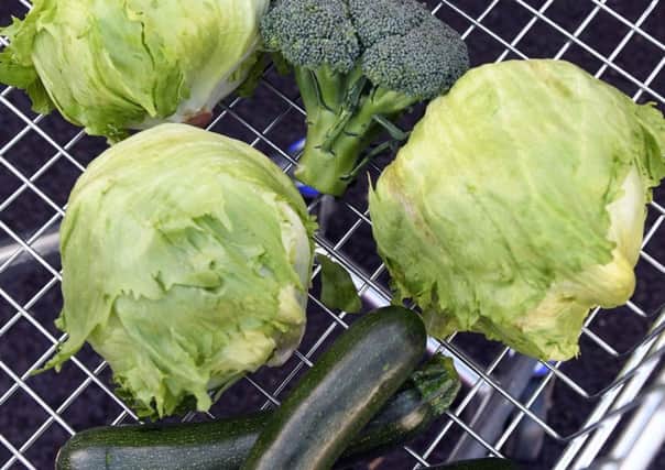 Crops including broccoli, lettuce and courgettes have been affected. Picture: PA