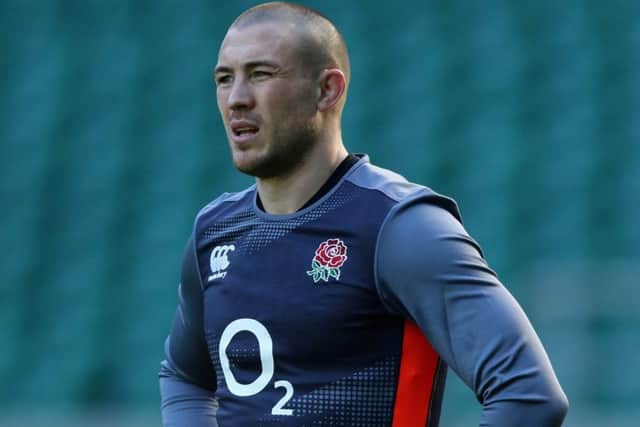 Mike Brown, taking part in the Captains Run yesterday, says tactics may vary in the Six Nations. Picture: Getty.