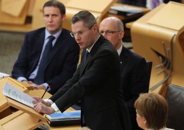 Derek Mackay conceded to the Greens on income tax. Picture: Andrew Milligan/PA