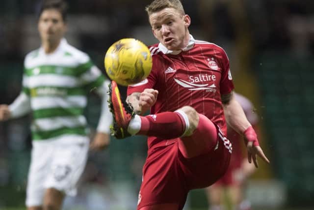 Aberdeen's Jonny Hayes stayed at Pittdorie despite interest from Cardiff. Picture: Alan Harvey/SNS