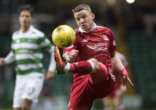 Aberdeen's Jonny Hayes stayed at Pittdorie despite interest from Cardiff. Picture: Alan Harvey/SNS