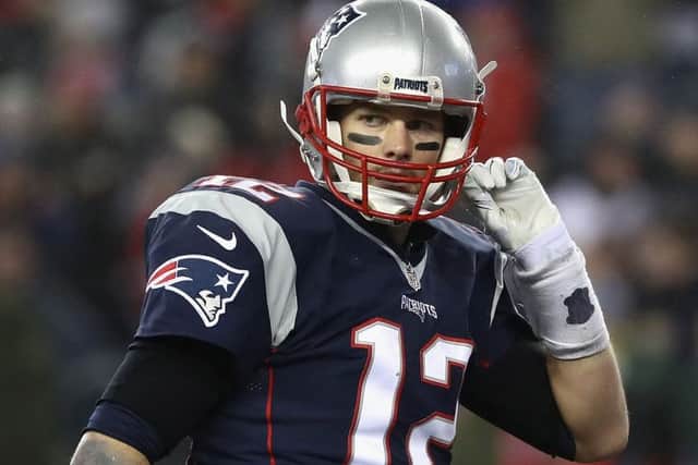 Tom Brady of the New England Patriots is seeking a record fifth Super Bowl ring on Sunday. Picture: Elsa/Getty Images