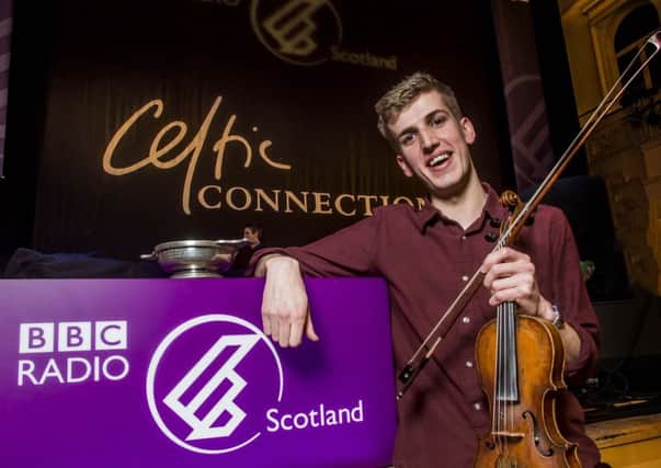 Charlie Stewart, The Winner of the BBC Radio Scotland Young Traditional Musician of the Year 2017  PIC: Alan Peebles