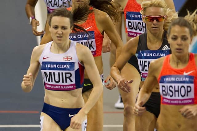 Next up for Laura Muir, left,  is the Muller Grand Prix in Birmingham. Picture: John Devlin.