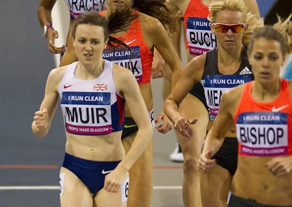 Next up for Laura Muir, left,  is the Muller Grand Prix in Birmingham. Picture: John Devlin.
