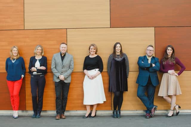 The Represent team, from left: Ailsa Veitch, Sue Hean, Adam Foster, Judith O'Leary, Katie Goodfellow, Bobby Galloway and Kirrie McNab. Picture: Contributed