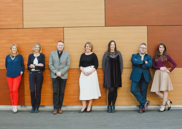 The Represent team, from left: Ailsa Veitch, Sue Hean, Adam Foster, Judith O'Leary, Katie Goodfellow, Bobby Galloway and Kirrie McNab. Picture: Contributed