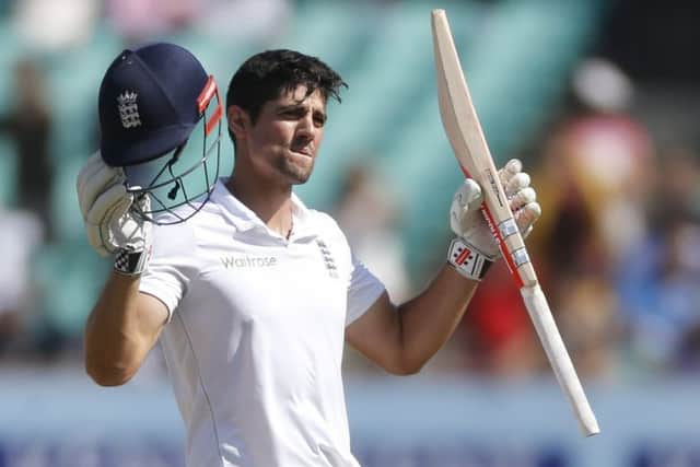 Alastair Cook has led England in a national record 59 Tests. Picture: AP.