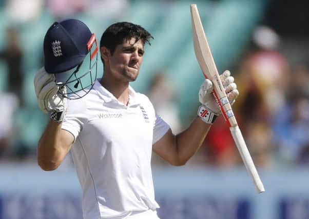 Alastair Cook has led England in a national record 59 Tests. Picture: AP.