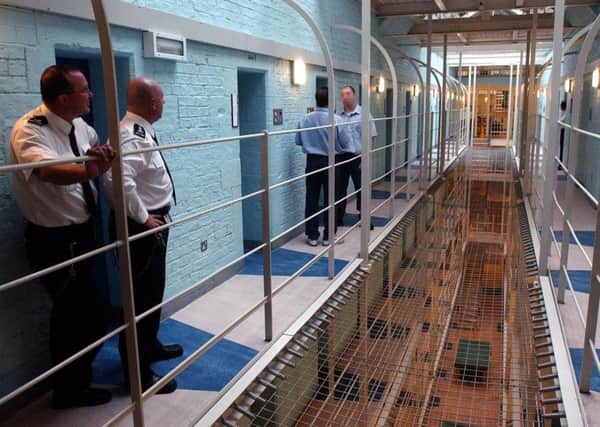 A corridor in Durham Prison, where Daryll Rowe pleaded not guilty via video link. Picture: John Giles/PA