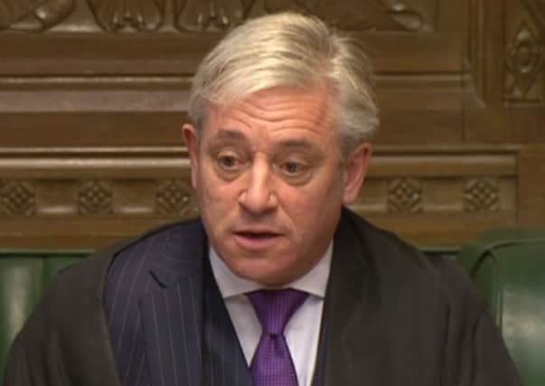 Commons Speaker John Bercow has outlined his opposition to Donald Trump addressing both Houses of Parliament. Picture: PA/PA Wire