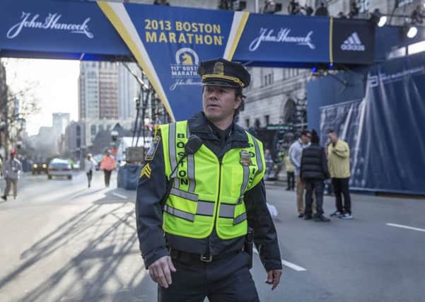 Mark Wahlberg as Sgt. Tommy Saunders in Patriots Day