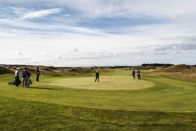 Three of the greens at Dundonald Links in Ayrshire have been softened with the approval of the course designer, Kyle Phillips. Picture: Christian Cooksey/Getty Images