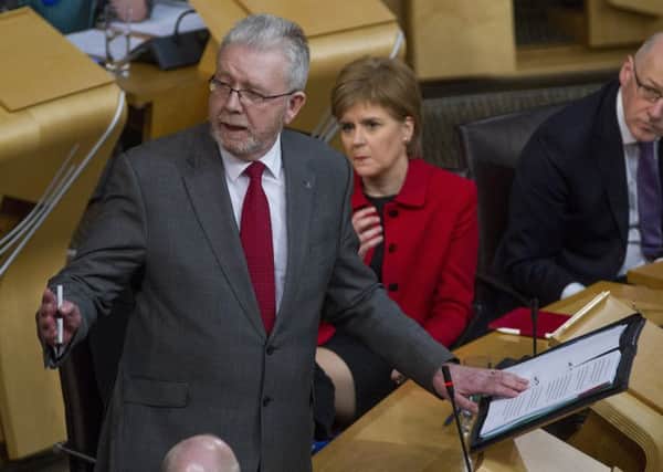 Brexit Minister Mike Russell addresses Holyrood during debate on Article 50.