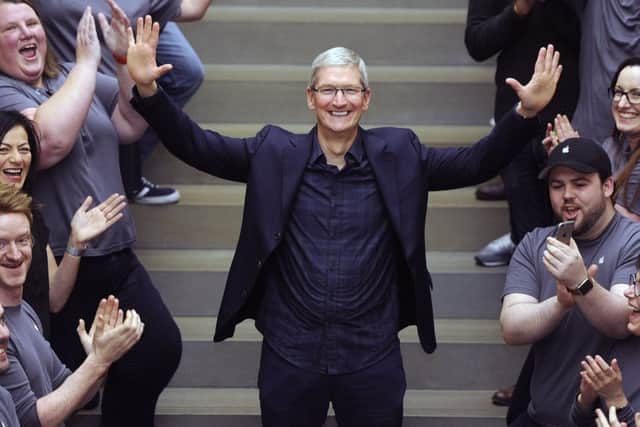 Tim Cook will receive a doctorate of science from the University of Glasgow. Picture: Neil Hanna