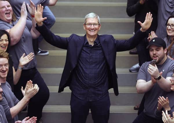 Tim Cook will receive a doctorate of science from the University of Glasgow. Picture: Neil Hanna