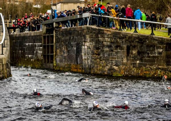 Competitors perform at Red Bull Neptune Steps in Glasgow. Picture: Contributed