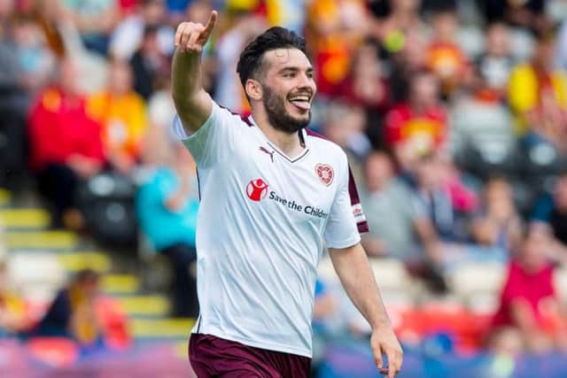 Tony Watt spent the first half of the season on loan at Hearts. Picture: SNS