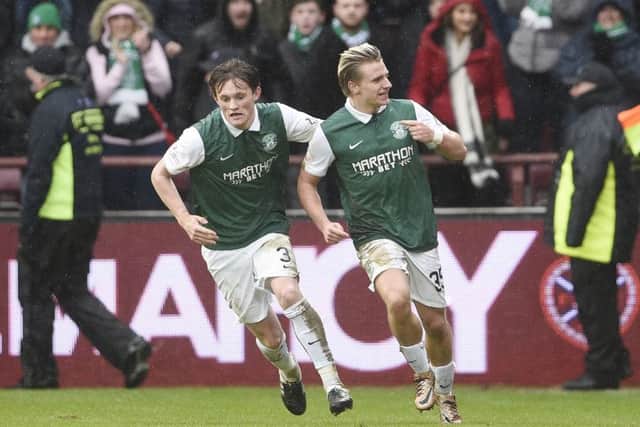 Jason Cummings scored to bring Hibs back into the game in last season's Scottish Cup tie at Tynecastle. Picture: Greg Macvean