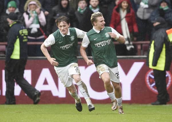 Jason Cummings scored to bring Hibs back into the game in last season's Scottish Cup tie at Tynecastle. Picture: Greg Macvean