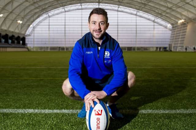 Scotland captain Greig Laidlaw takes a break from training to look ahead to the Six Nations match against France in Paris. Picture: Paul Devlin/SNS