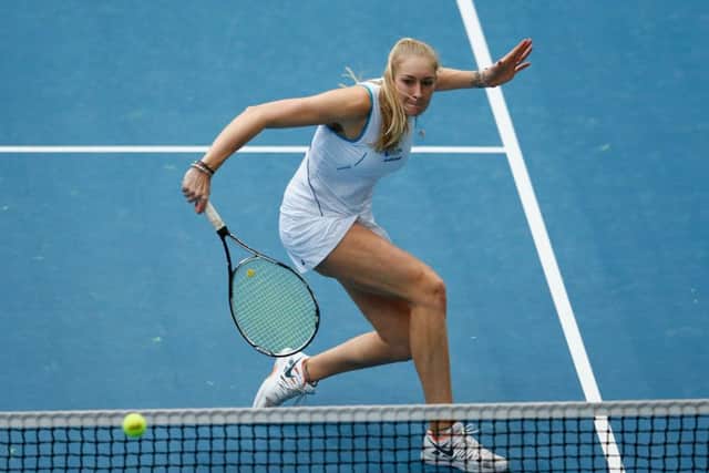 Scotland's Jocelyn Rae teamed up with Laura Robson to win the final doubles rubber for GB in their Fed Cup clash with Portugal. Picture: Getty Images for LTA