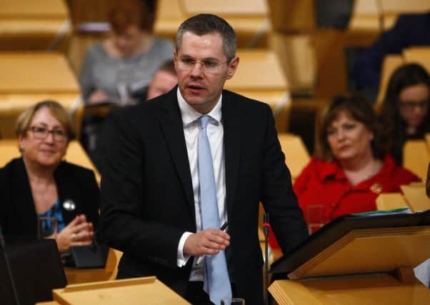 Cabinet Secretary for Finance and Constitution, Derek Mackay MSP is standing firm on the controversial increases to business tax. Andrew Cowan/Scottish Parliament