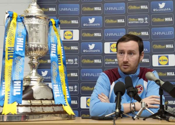 Hearts head coach Ian Cathro speaks to the press ahead of his side's Scottish Cup tie against Hibernian
