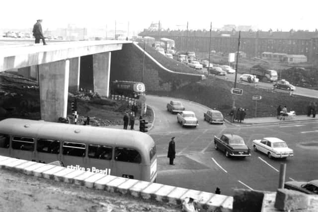 A view of part of the Townhead Interchange in Glasgow showing the Castle Street flyover. Picture: TSPL