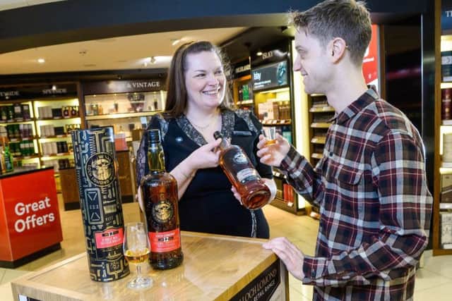 Loch Lomond Group teamed up with Glasgow Airport to launch its travel range of whiskies. Picture: Contributed