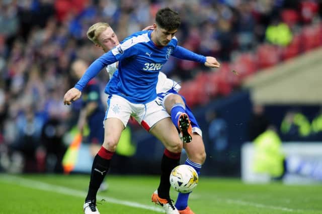 Rangers' Rob Kiernan was targeted by fans. Picture: Michael Gillen